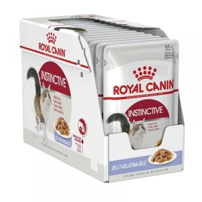 Image of Royal Canin Wet Cat Food Instinctive Jelly Pouch 85 g (Pack of 12)