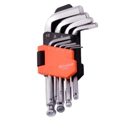 Image of HARDEN torx Security Tamper Proof Key Set 9 pcs, Medium Length, T10 T50 (HAR 540604)