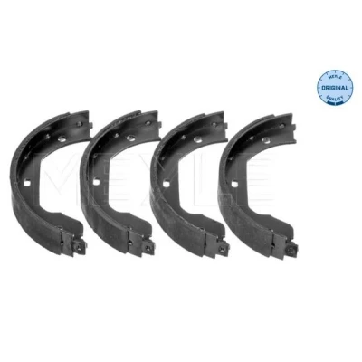 Image of 0393646, 1156962, 1165546, 1165962, 34410393646 Handbrake Shoes MEYLE 314 042 0008 Rear Axle ORIGINAL Quality without spring BMW: 3 Coupe