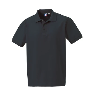 Image of Russell Athletic Mens Ultimate Classic Cotton Polo Shirt (Titanium) Dark Grey Size 3XL