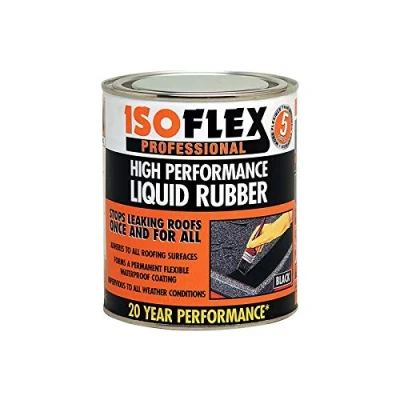 Image of Ronseal ILR4L Isoflex Liquid Rubber Black 4.25 Litre