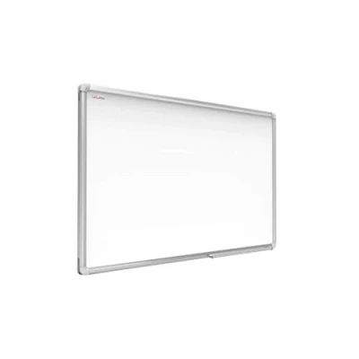 Image of ALLboards Magnetic Whiteboard 90x60cm with Silver Aluminium Frame Premium Expo, White Board Wipe Dry Erase Wall Mounted Office School Classroom Kids Noticeboard