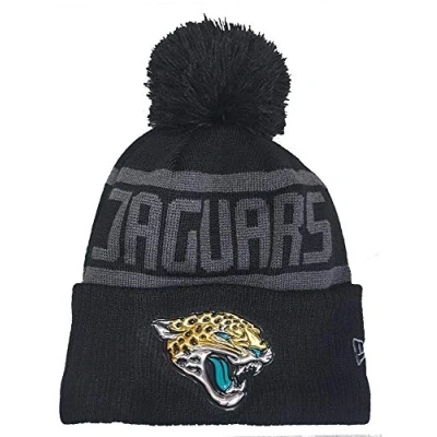 Image of New Era Jacksonville Jaguars Beanie NFL Black Collection One Size