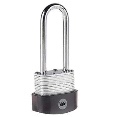 Image of Yale Y125B/40/163/1 High Security 40mm Laminated Steel Padlock Long Hardened Shackle 3 Keys