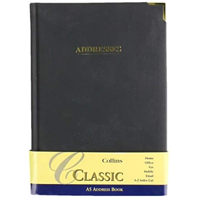 Image of Collins 9000V Classic A5 Telephone and Address Book Black