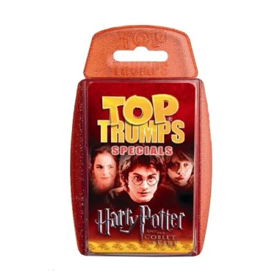 Image of Top Trumps Harry Potter HufflePuff Collector&#039;s Tin Card Game, Board The Hogwarts Express with Order of Phoenix and Half Blood Prince, 2 plus players makes a great gift for ages 6