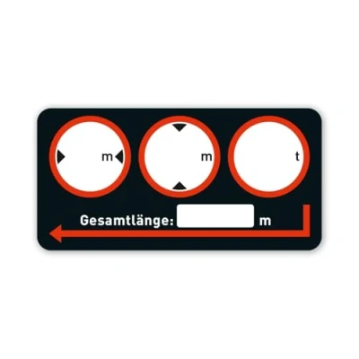 Image of Note Sticker Vehicle Dimensions Length x Width Height Weight I 10 5 cm Motorhome Caravan Self Adhesive Writeable Black hin_546