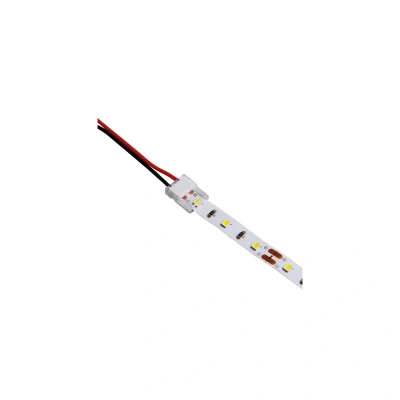 Image of White Button Clip Pack of 5 Strip To 150mm Wire for 8mm Width Integral LED