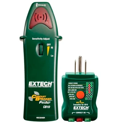 Image of Extech 1218G94EA CB10 Circuit Breaker Finder, Locates fuses/Breakers, Tests receptacles and GFCI Circuits