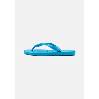 Image of Havaianas TOP Unisex Tbar sandals, Size: 12 13, Turquoise Natural rubber