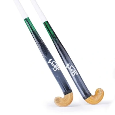 Image of Kookaburra Unisex Youth Meteor Junior Hockey Stick, Black, 32 EU