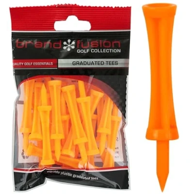 Image of Graduated Tees Unisex The Golfers Club Orange Plastic (2.75 Inch X 20) Golf Tee, Orange, 50mm EU