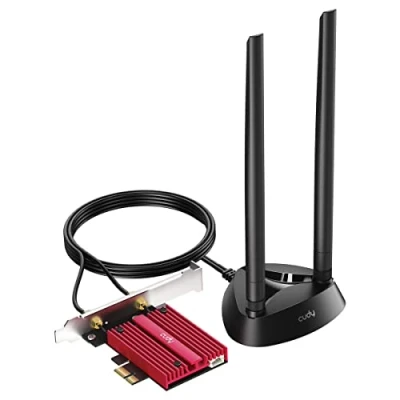 Image of Cudy WiFi 7 WE9300S PCIe Card for PC, 6GHz Tri Band Wireless Adapter, Intel BE200 Chipset, Bluetooth 5.4, High Gain Antenna, Easy Installation