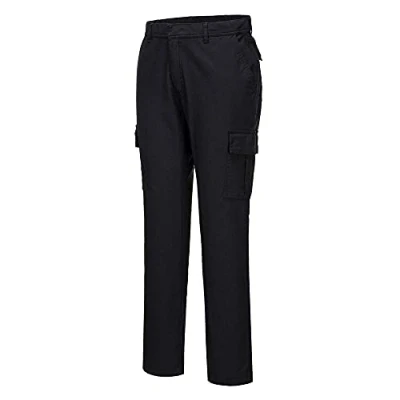 Image of Portwest Stretch Slim Combat Trouser, Size: 38, Colour: Black, S231BKR38