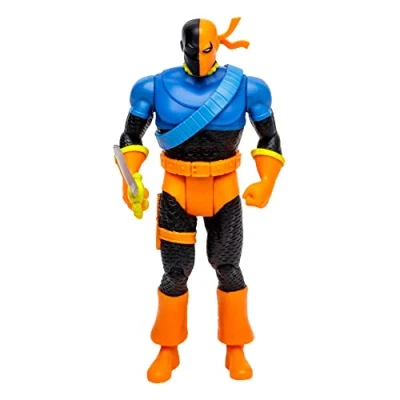 Image of McFarlane Toys, DC Multiverse, 5 inch Super Powers Deathstroke (Judas Contract) Action Figure with points of articulations, Collectible Retro 1980’s Line Ages 12+