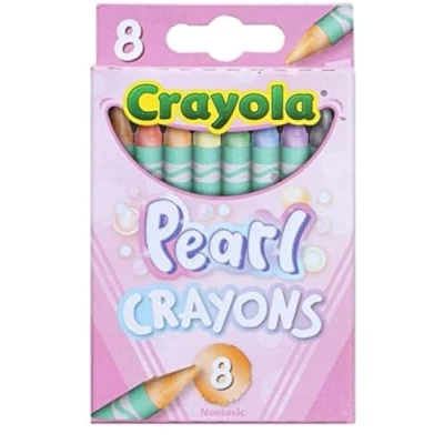 Image of Crayola Pearl Crayons 8 Count