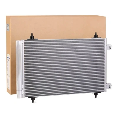 Image of 6455EN, 6455ES, 6455HS Condenser VALEO 814366 without dryer Aluminium 589mm R134a PEUGEOT: Expert II Van, Tepee, CITROËN: Dispatch Van