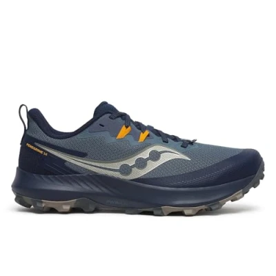 Image of Saucony Peregrine 14 Trail running shoes, Men&#039;s, Size: 8, Dusk/navy Textile/synthetics