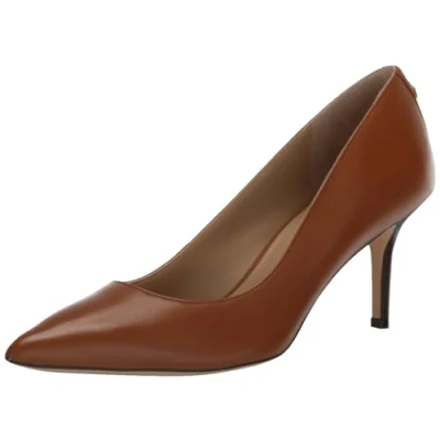 Image of Lauren Ralph Women&#039;s Lanette Pump, Deep Saddle Tan, 5 UK