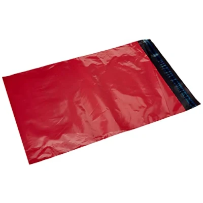 Image of Triplast 10 x 14 Inch Plastic Mailing Postal Bag Red (Pack of 100)