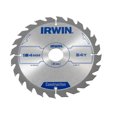 Image of Irwin Construction Circular Saw Blade 184 x 30mm 24T ATB IRW1897197