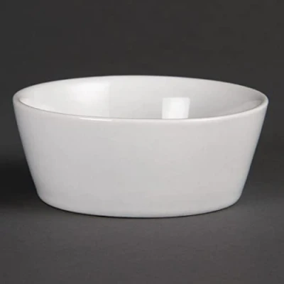 Image of Olympia Whiteware Sloping Edge Bowls 90mm Porcelain Kitchen Dish Restaurant 12pc