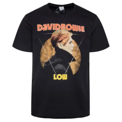 Image of Amplified David Bowie Low T Shirt L Charcoal