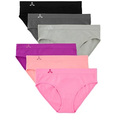 Image of Balanced Tech Women&#039;s Seamless Bikini Panties 6 Pack Prism Small