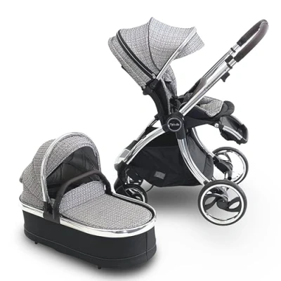 Image of Nebula, by Venture Pram Travel System, Foldable Pushchair, Reversible seat, Carrycot, and adapters (Signature Paris)