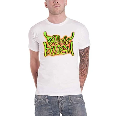 Image of Billie Eilish BILLIETS06MW02 T Shirt, White, Medium