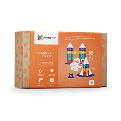 Image of Connetix Rainbow Square Pack, 40 Pieces