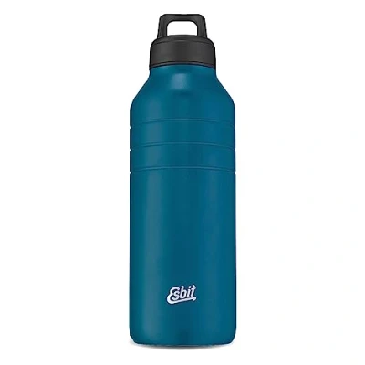 Image of Esbit Majoris Drinking Bottle Stainless Steel with Practical Loop Closure 1000 ml in Polar Blue