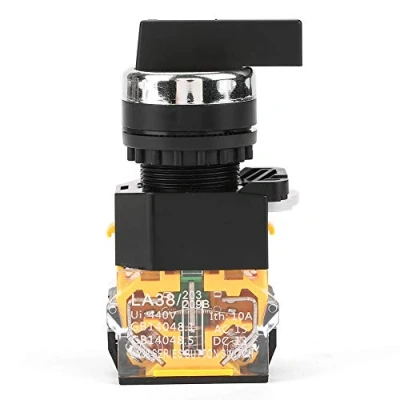 Image of 3 Position Auto Reset Selector Momentary Rotary Switch Changeover Cam