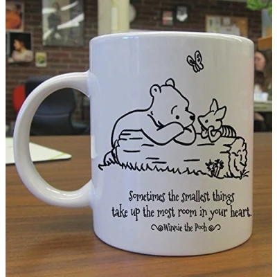 Image of Mensuk Pooh Bear Mya Coffee Coffe Mug, Custom Personalised Photo Unique Gift