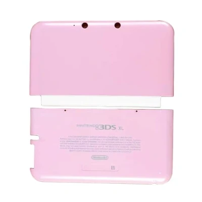 Image of Pink Color 3DSXL Extra Housing Case Shells Top/Bottom Cover Plate Replacement, for Old Big 3DS XL/LL 3DSLL Handheld Consoles, US Edition Upper/Bottom Faceplate CoverPlate 2 PCS Set