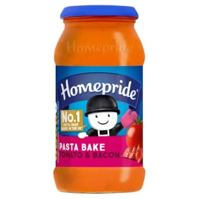 Image of Homepride Tomato &amp; Bacon Pasta Bake, 485 g Jar (Pack of 1)