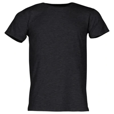 Image of Fruit of the Loom iconic T shirt, sizes S 5XL, Dark grey mottled, M