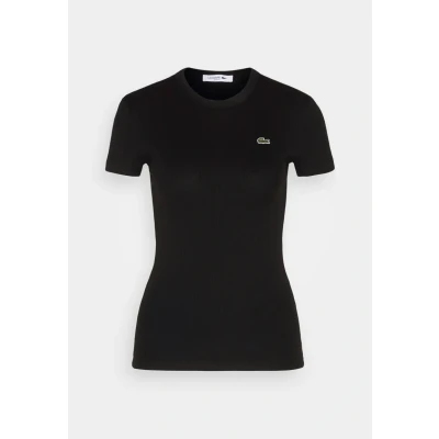 Image of Lacoste Basic Tshirt, Women&#039;s, Size: 6, Black