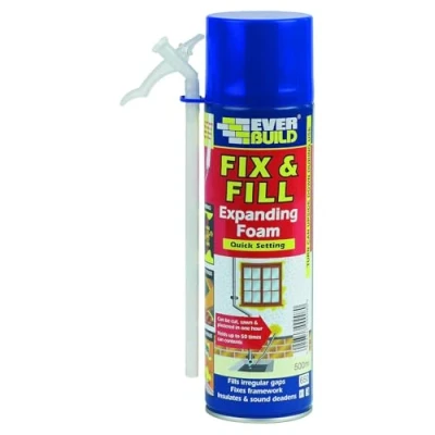 Image of Everbuild Fix and Fill Quick Setting Expanding Foam, 500 ml