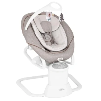 Image of Graco All Ways Soother 2 in 1 Baby Swing and Portable Rocker (Birth to 6 Months Approx, 0 9kg), with Vibration Adjustable Speed, Little Adventures