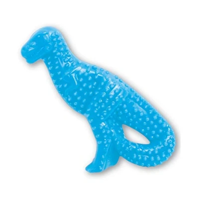 Image of Nylabone Gentle Puppy Dog Teething Dental Dino Chew Toy, Chicken Flavour, Small, for Puppies Up to 11 kg