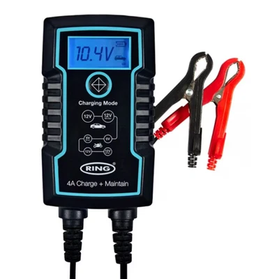 Image of Ring Automotive RSC804 Smart Car Battery Charger 6V 12V 4A, Black