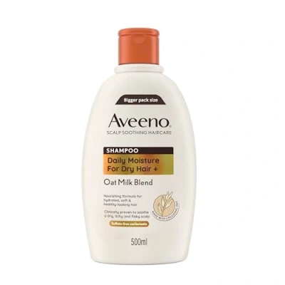 Image of Aveeno Haircare Daily Moisture Oat Milk Blend Shampoo, 500ml