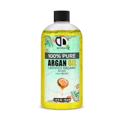 Image of Argan Oil 100% Moroccan Pure Natural for Face &amp; Body Rich in Vitamin E Healthy Skin, Hair Nails No Parabens or SLS Vegan, Cruelty Free