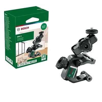 Image of Bosch Multi Holder mm 2 (with Clamping Range of 10 60 and Height Adjustment 40 95 for Fast Flexible Positioning Cross line Lasers, in Cardboard Box)