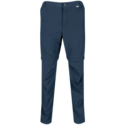 Image of Regatta Mens Leesville II Zip Off Trousers (Moonlight Denim) Navy/Blue Size 40 Regular