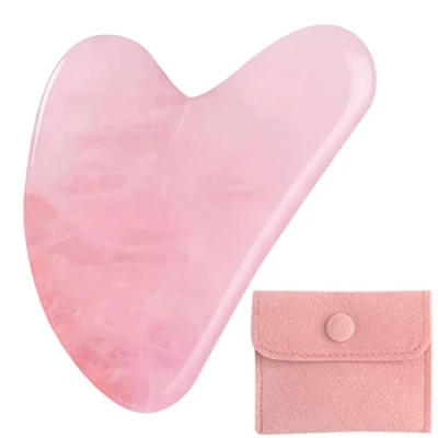 Image of Lamkrtlp Gua Sha, Guasha Tool Face for Jawline Sculpting and Puffiness Reducing, Sha Face, Eyes, Neck Body, Skin Care Gift (Pink)