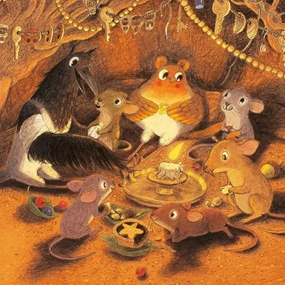 Image of Museums &amp; Galleries Christmas Cards Pack of 8 Robin Inside the Burrow, All was Well Eco Friendly Recyclable