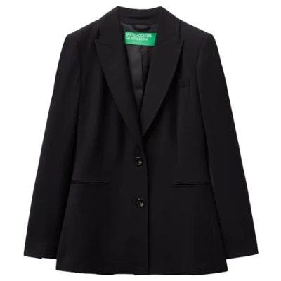 Image of United Colors of Benetton Women&#039;s Jacket 2rgydw01v, Black 100, 14