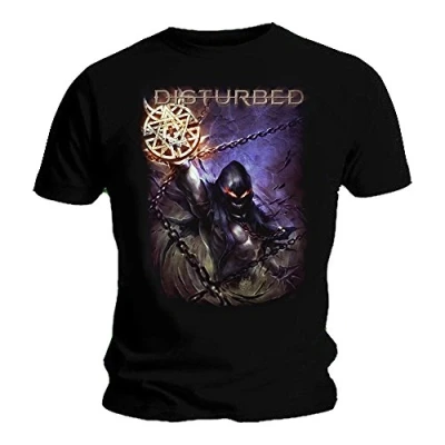 Image of Disturbed Official T Shirt Immortalized &#039;Vortex Colours&#039; Logo XL